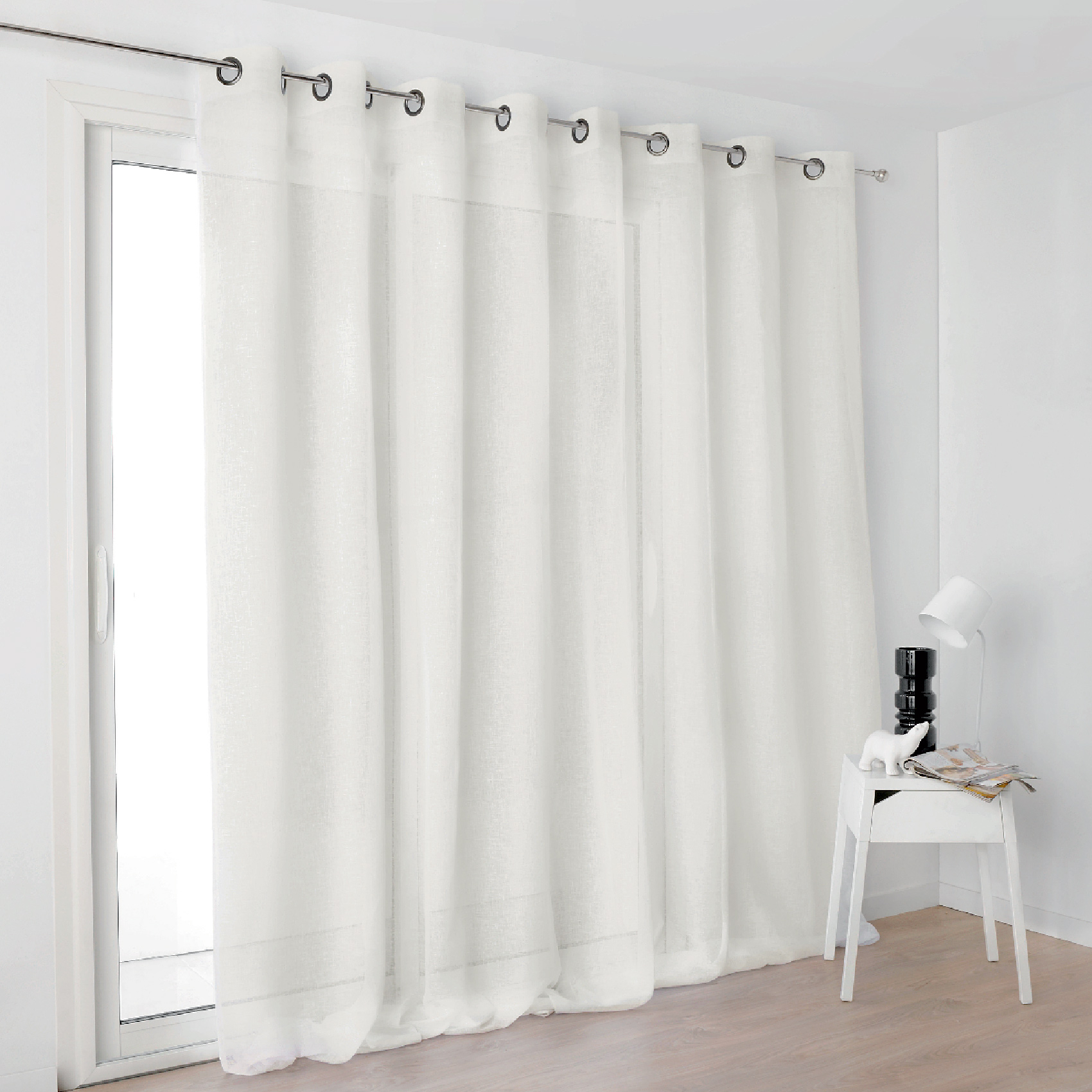 Voilage grande largeur semi-transparent — vue 4