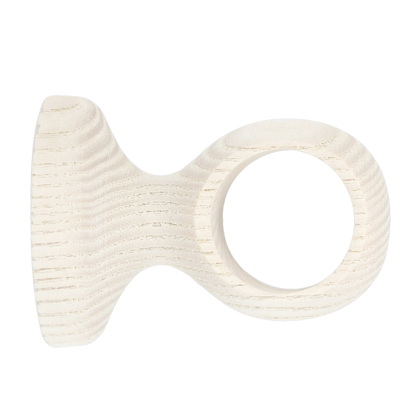 Support tringle monobloc court à œil en frêne