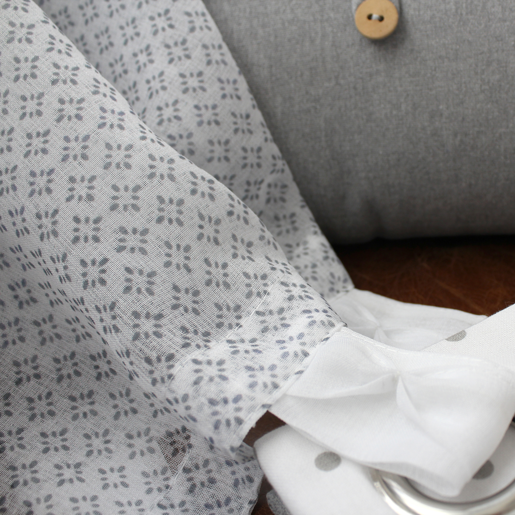 Voilage œillets à motifs géométriques — vue 4