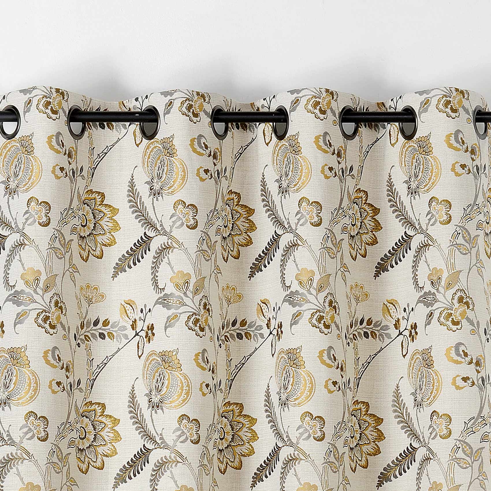 Rideau tamisant vintage floral — vue 3