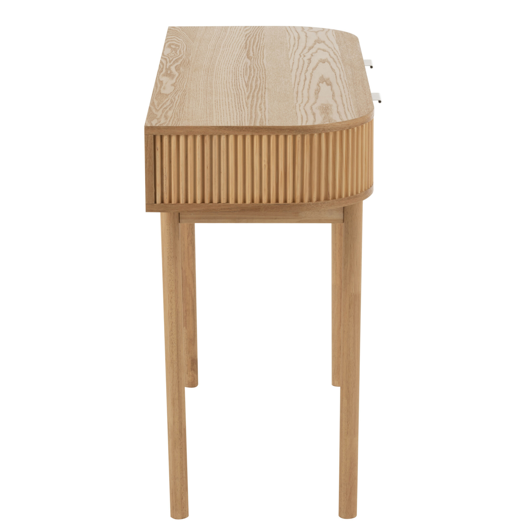 Console en bois de pin avec tiroirs — vue 3
