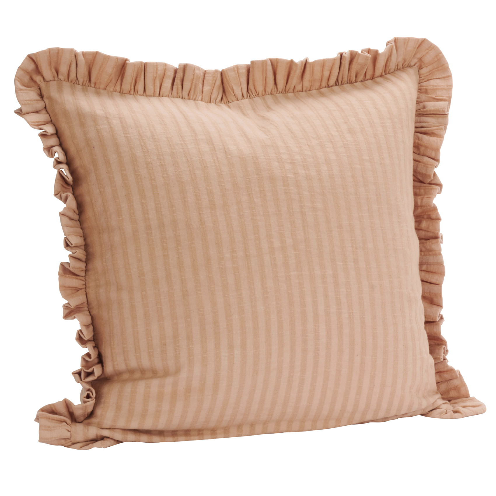 Housse de coussin en coton gaufré avec volant — vue 6