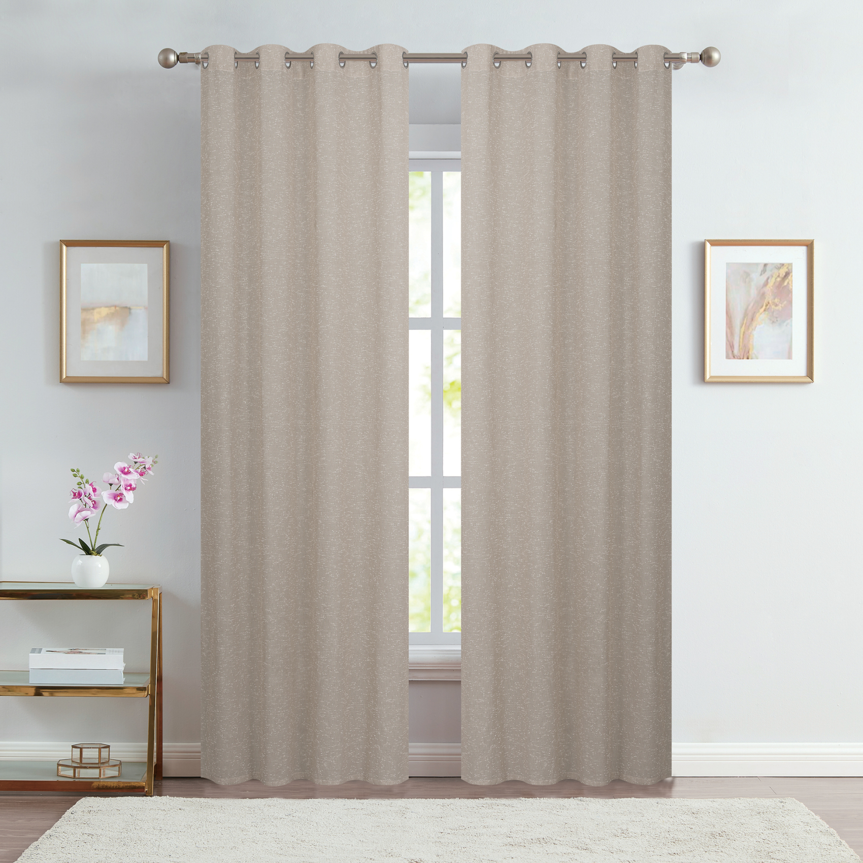 Paire de voilages unis — vue 3