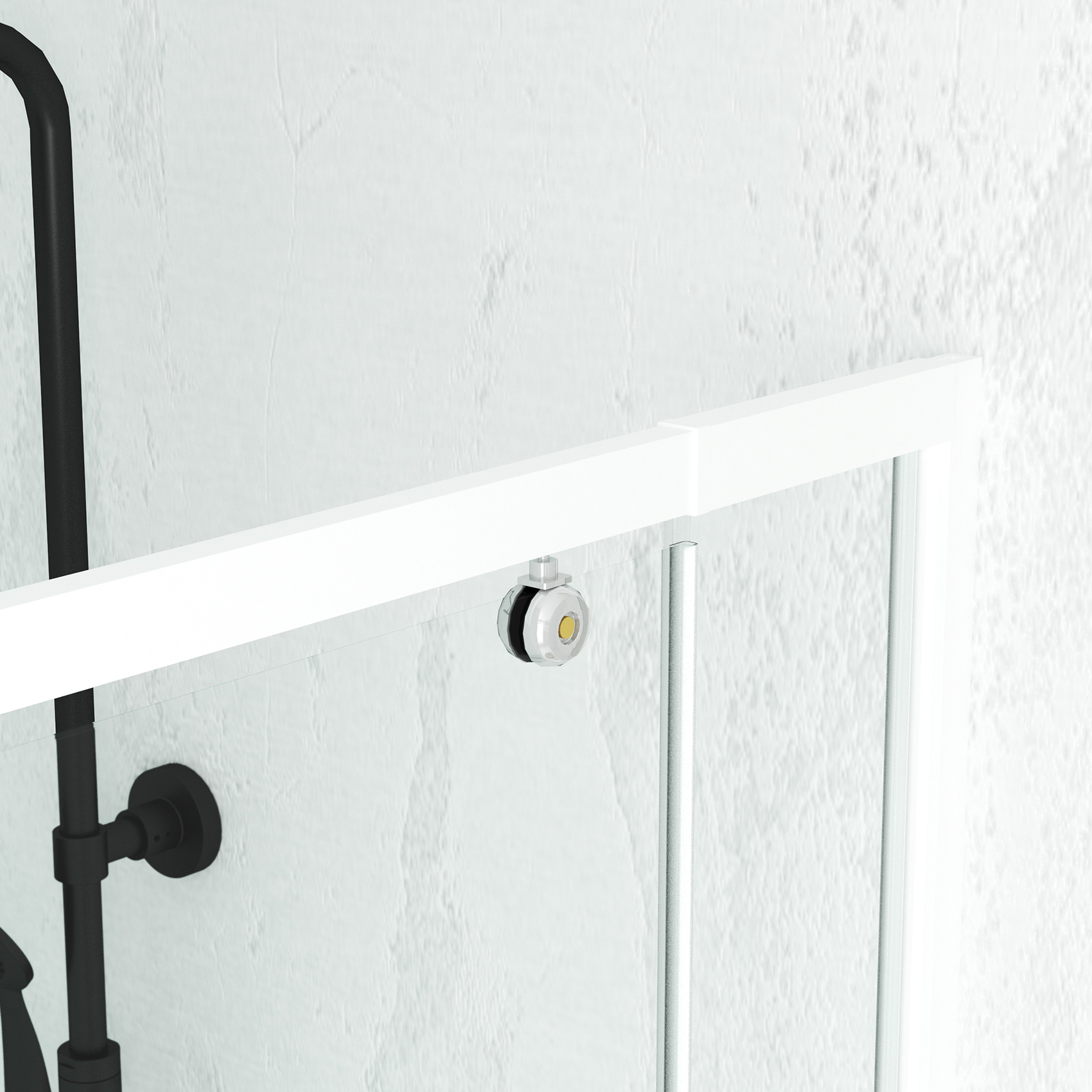 Porte de douche pivotante minimaliste extensible — vue 4