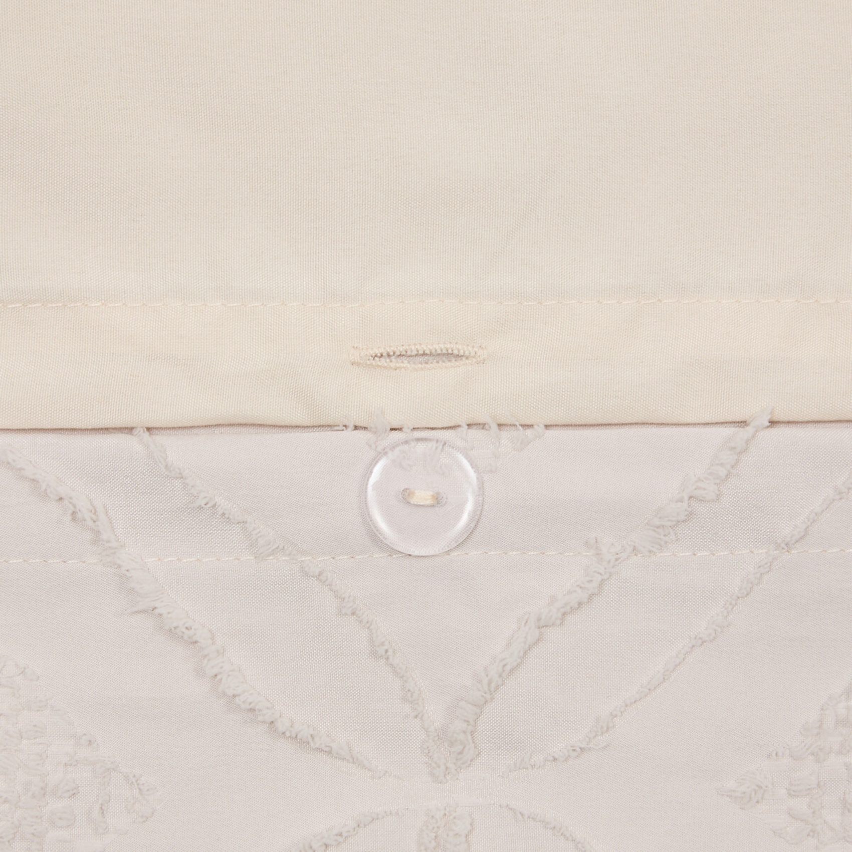 Parure de lit 3 pièces en microfibre lavée à motif tufté — vue 6