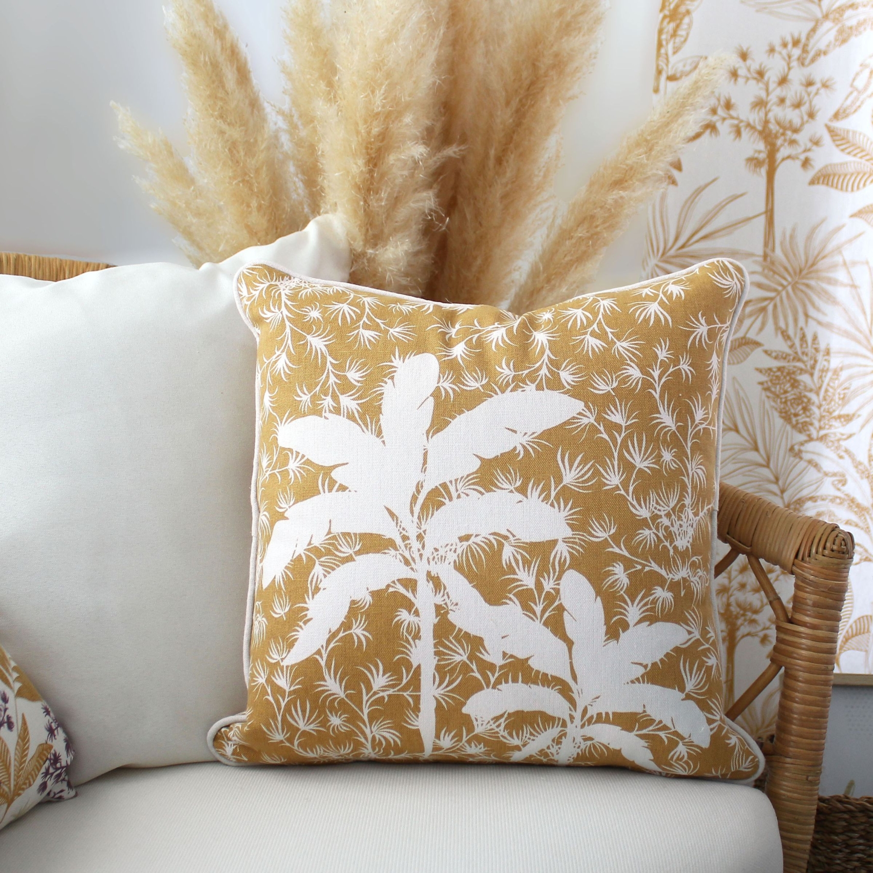 Coussin déhoussable style végétal — vue 4