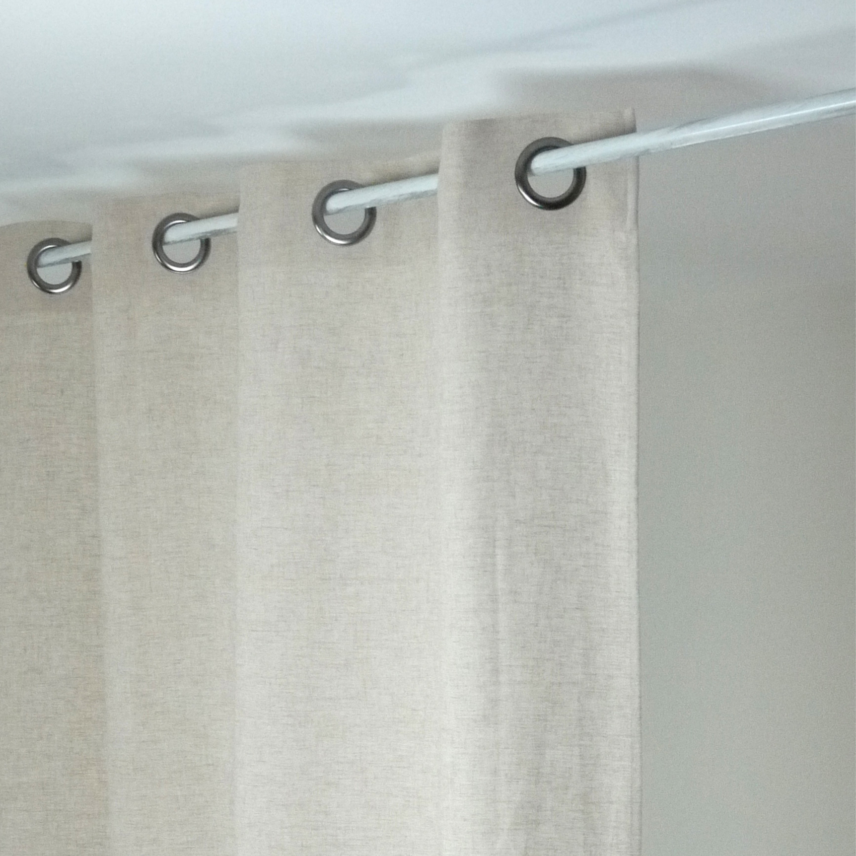 Rideau Uni en Lin lavé — vue 5