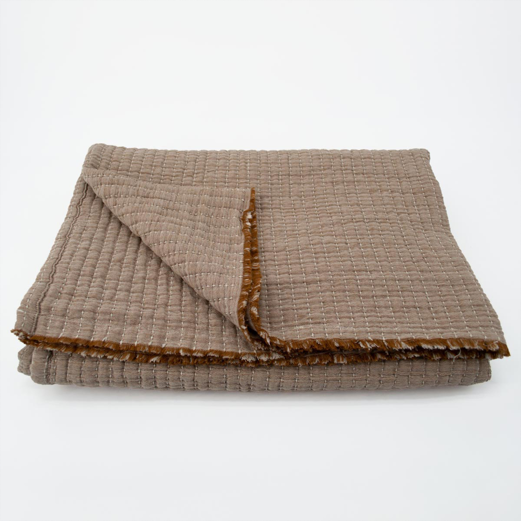 Dessus de lit en coton lavé matelassé boutis — vue 5