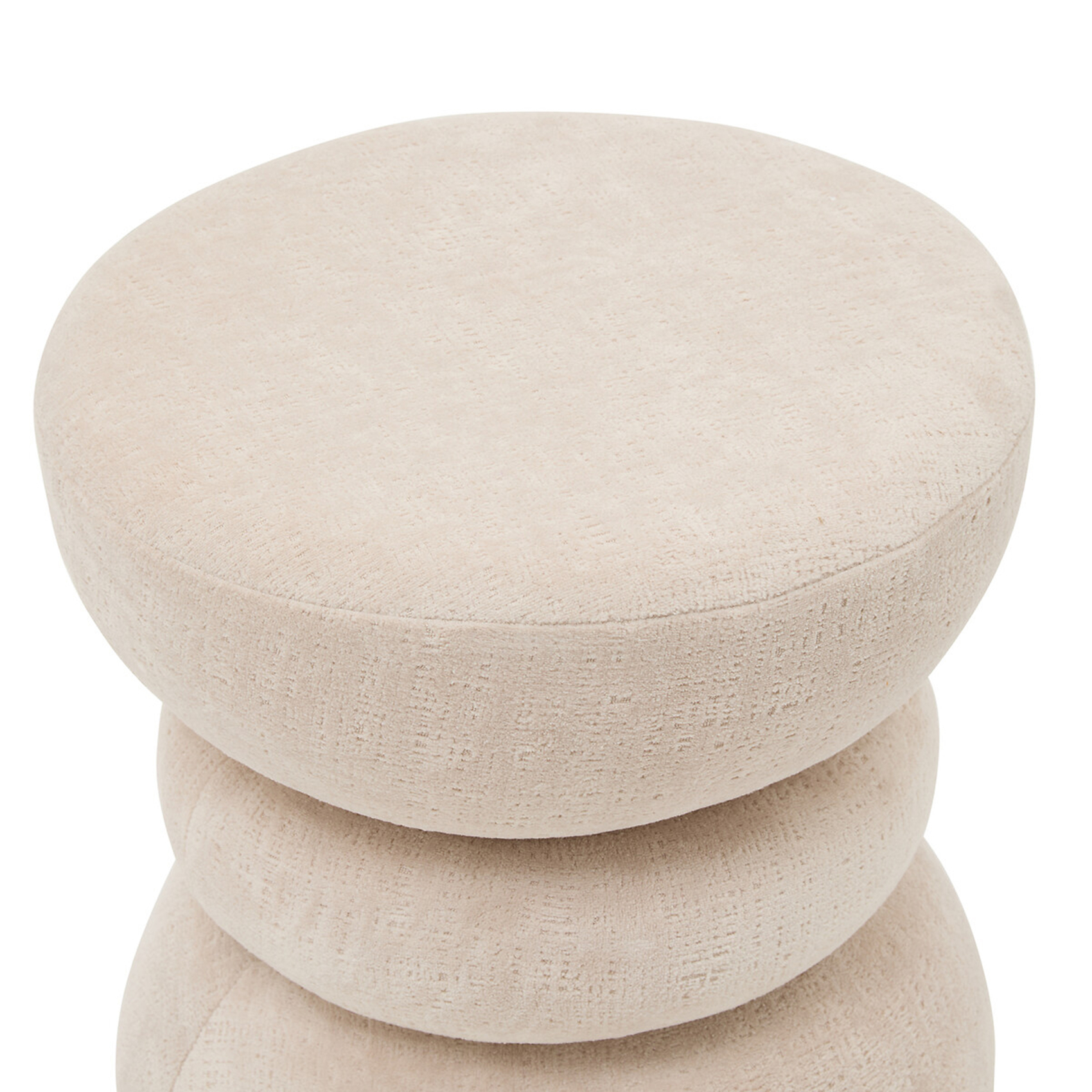 Pouf totem rembourré — vue 3
