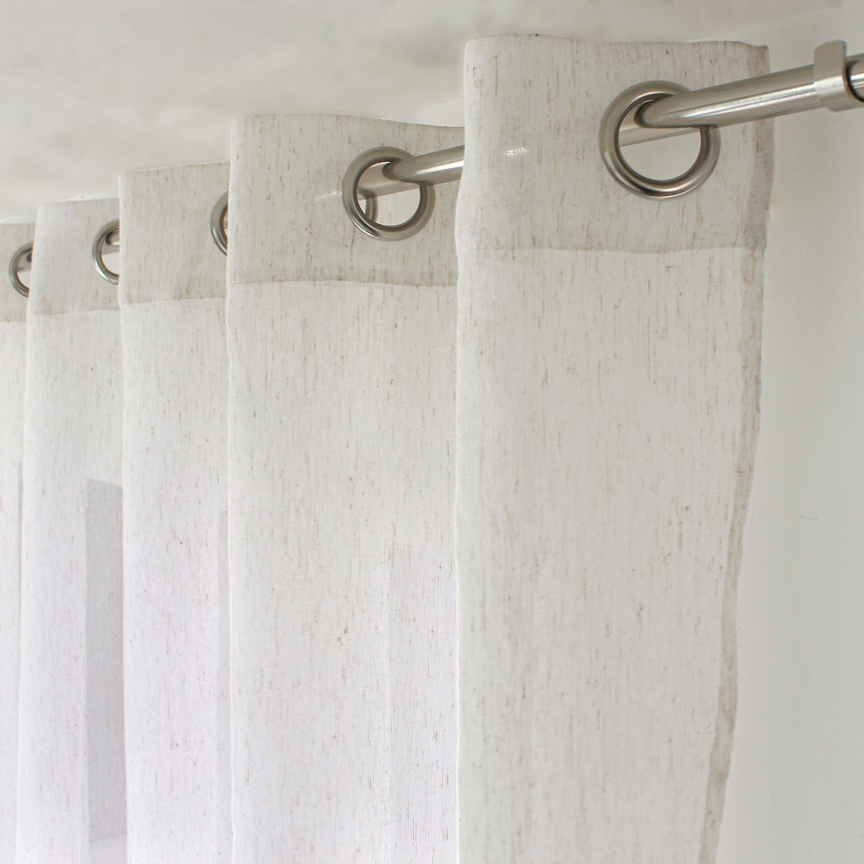 Voilage en polylin à œillets — vue 3