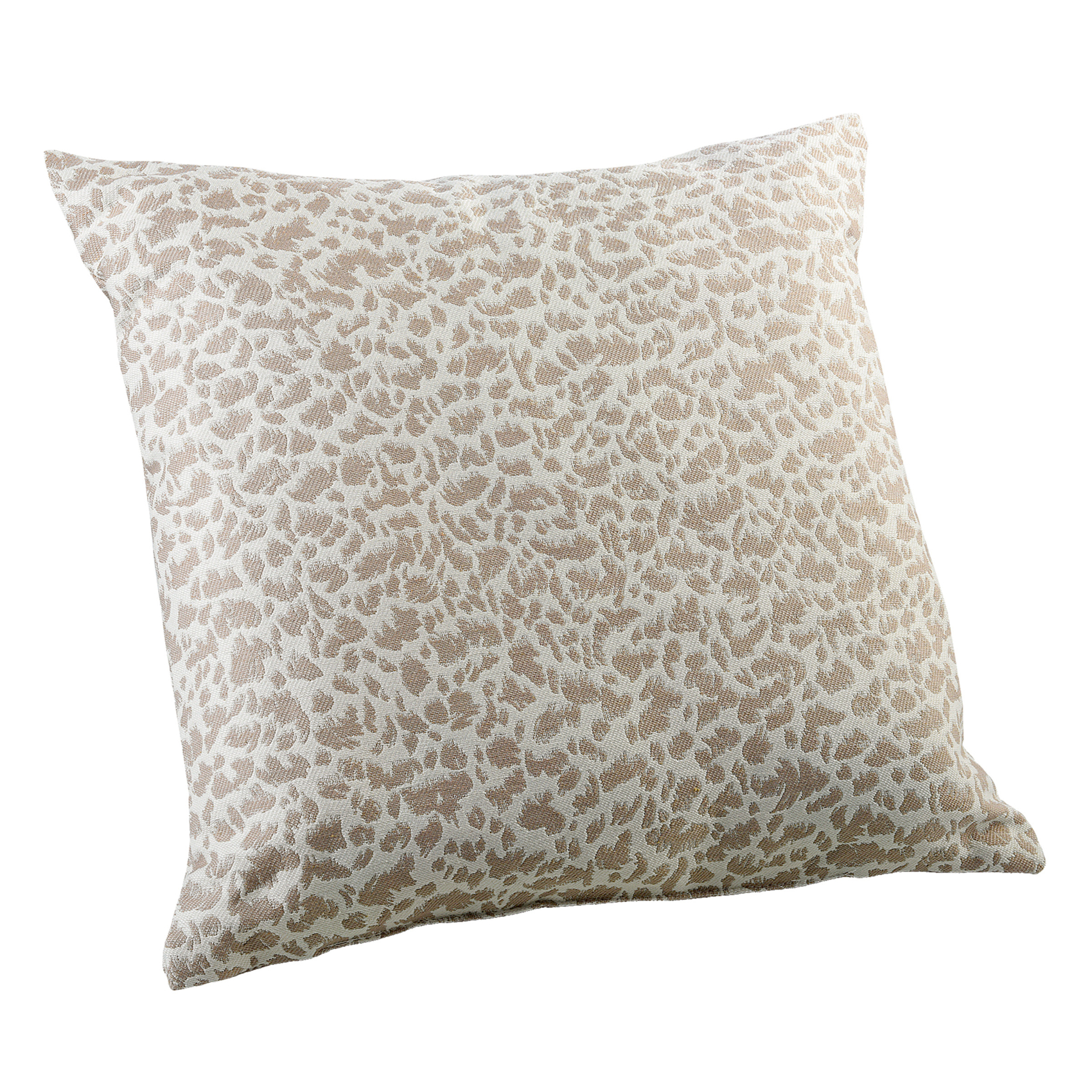 Coussin jacquard abstrait texturé style naturel