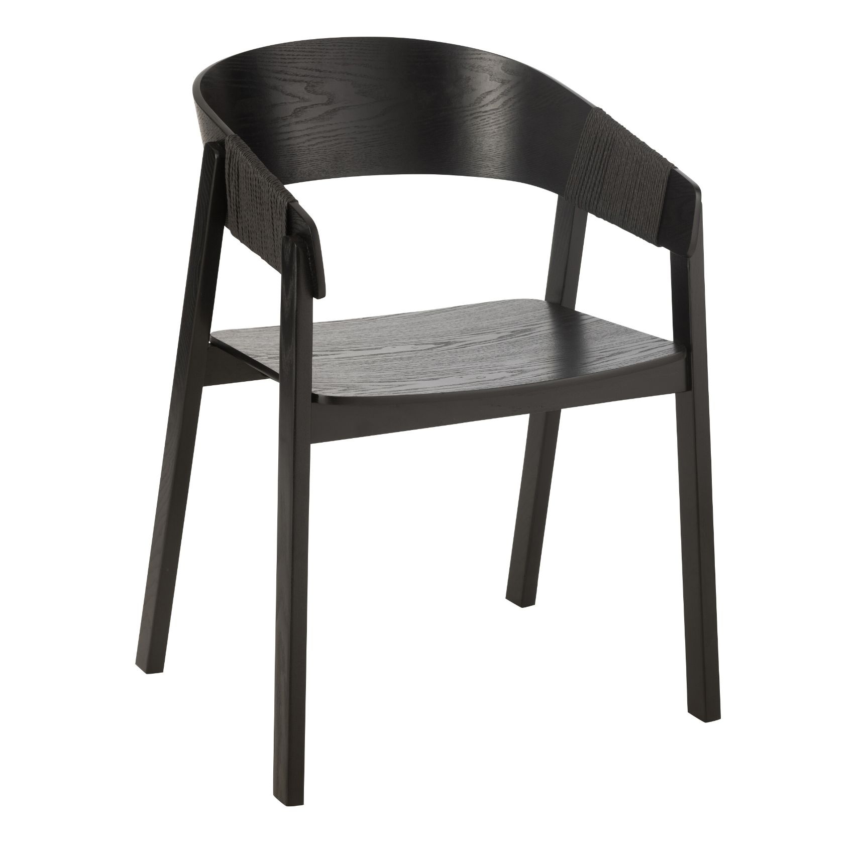 Chaise salle à manger en bois de frêne accoudoirs