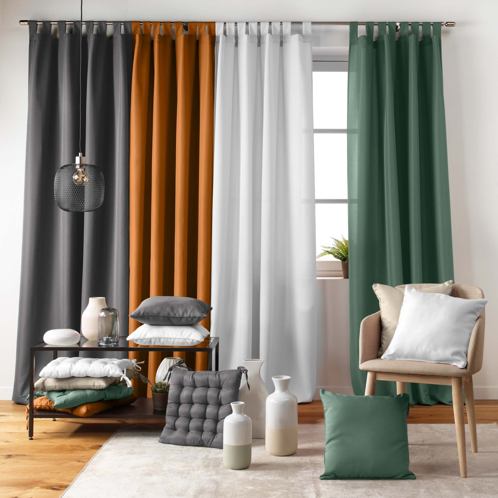 Rideau uni à 8 passants — vue 4