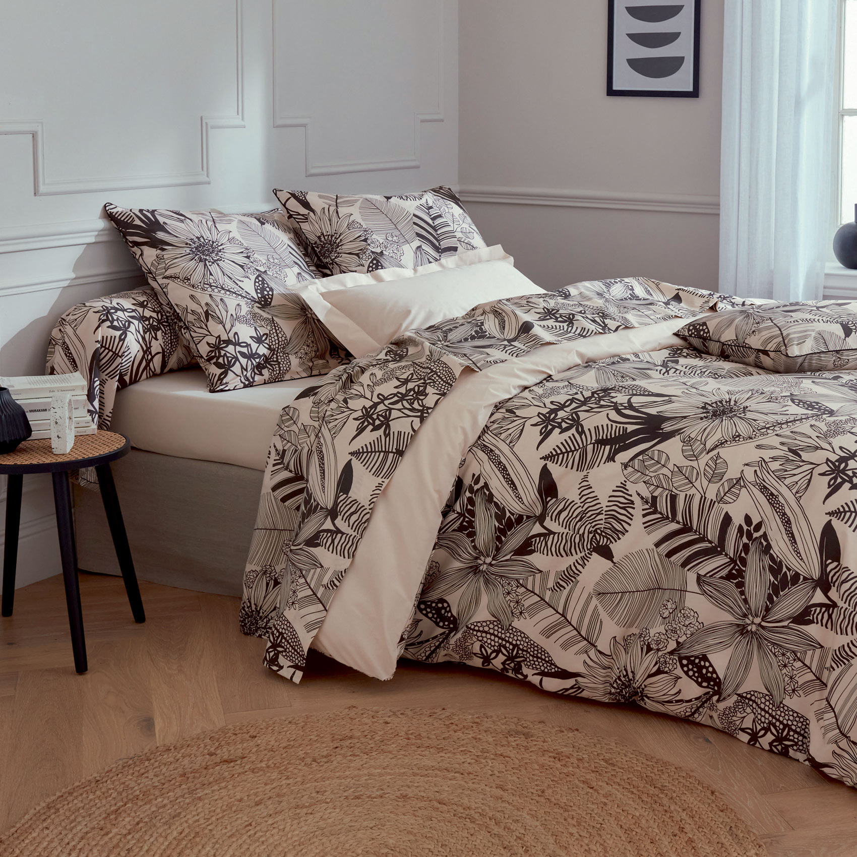 Taie de traversin aux impressions noires — vue 4