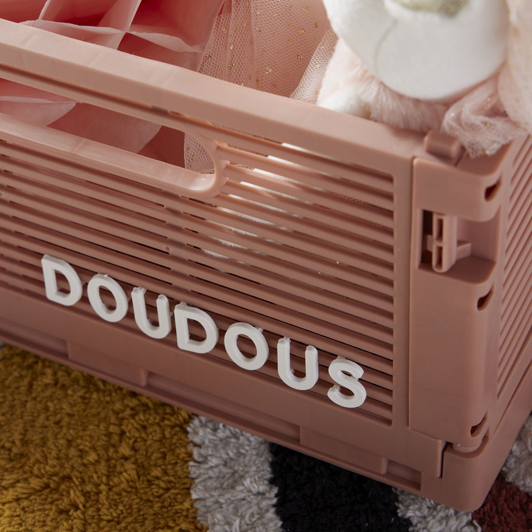Caisse de rangement personnalisable avec lettres clipsables — vue 3