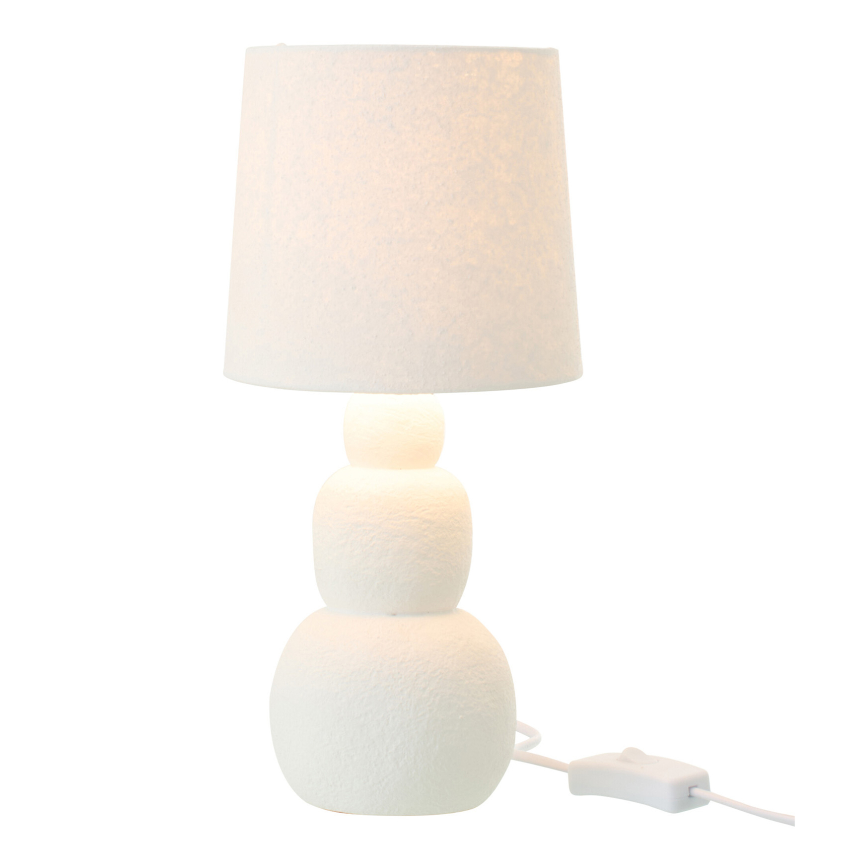 Lampe à poser en poterie arrondie — vue 4