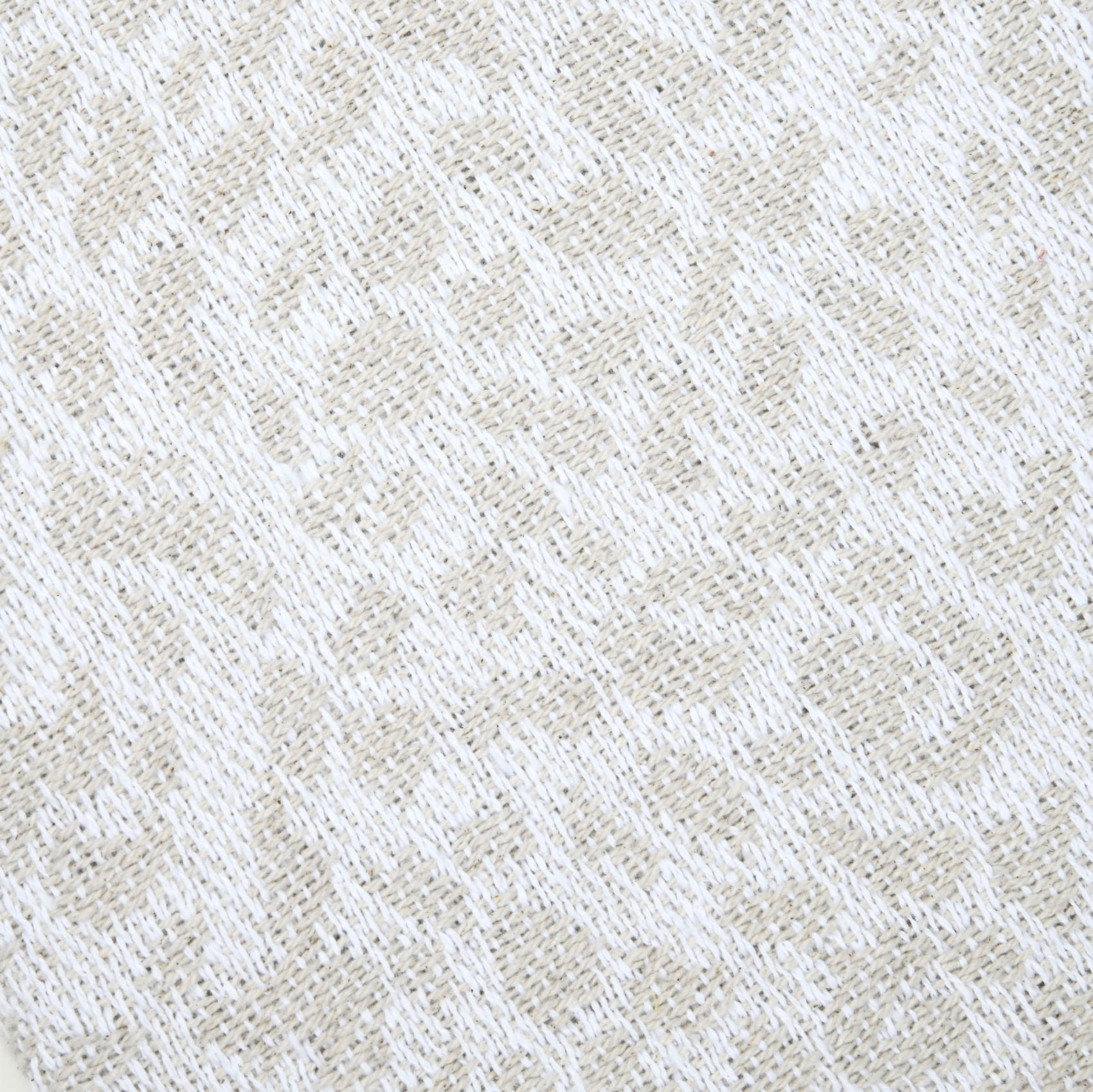 Plaid en coton à motif léopard tissé et franges — vue 3