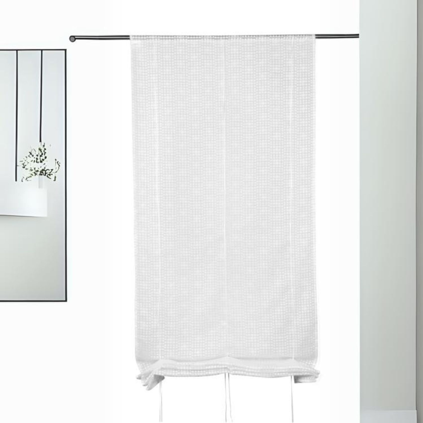 Store Relevable Fantaisie à Petits Carrés