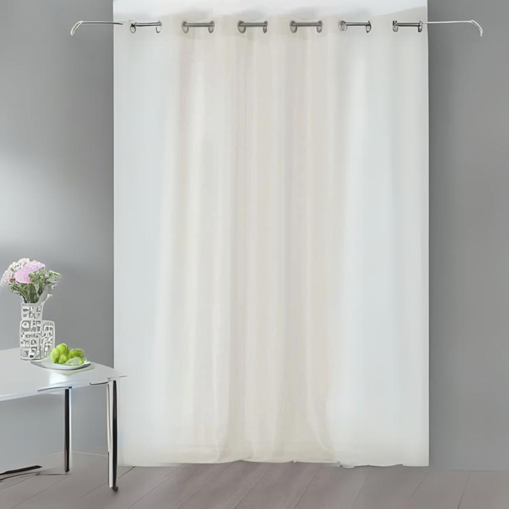 Voilage uni et transparent — vue 3