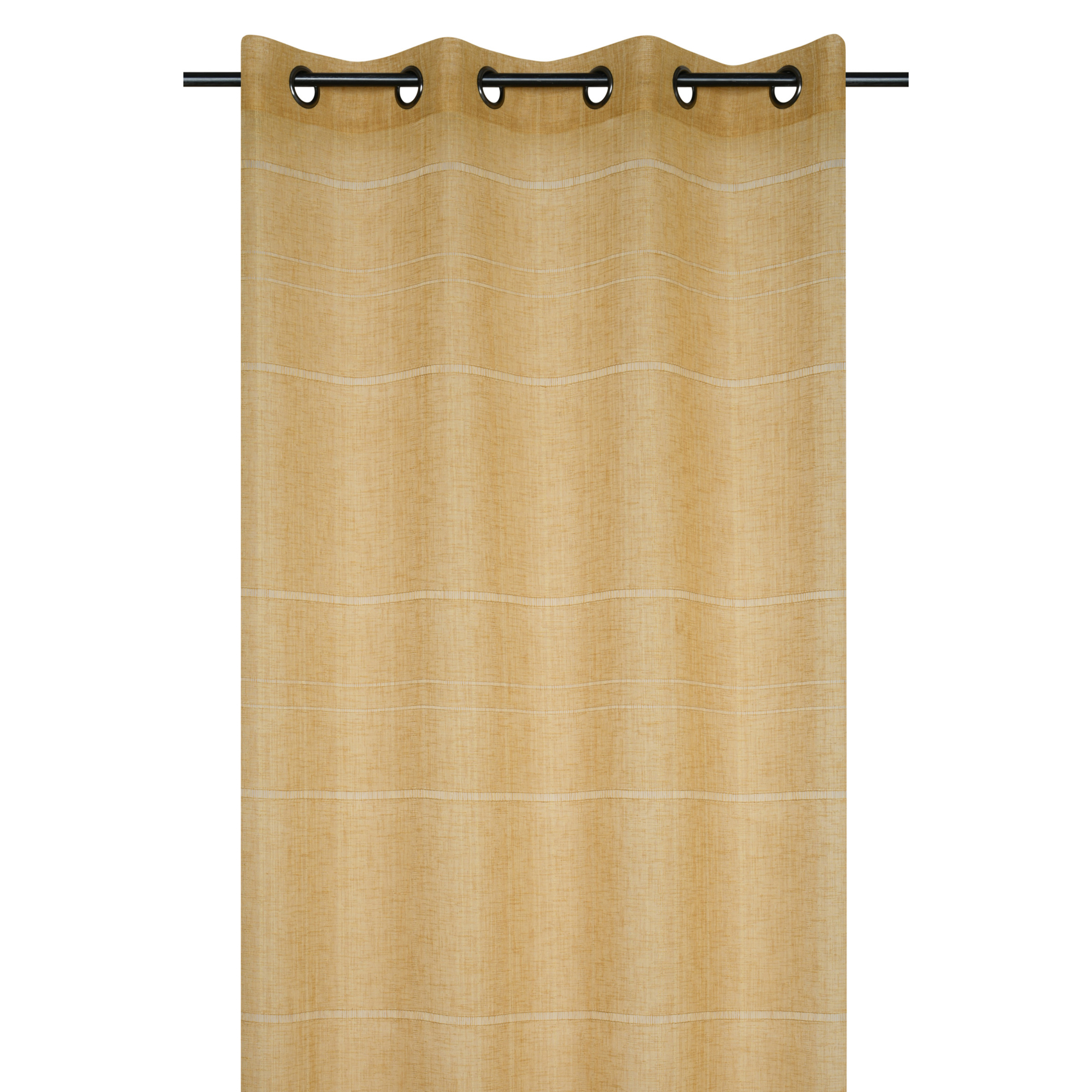 Voilage ajouré à oeillets effet matière