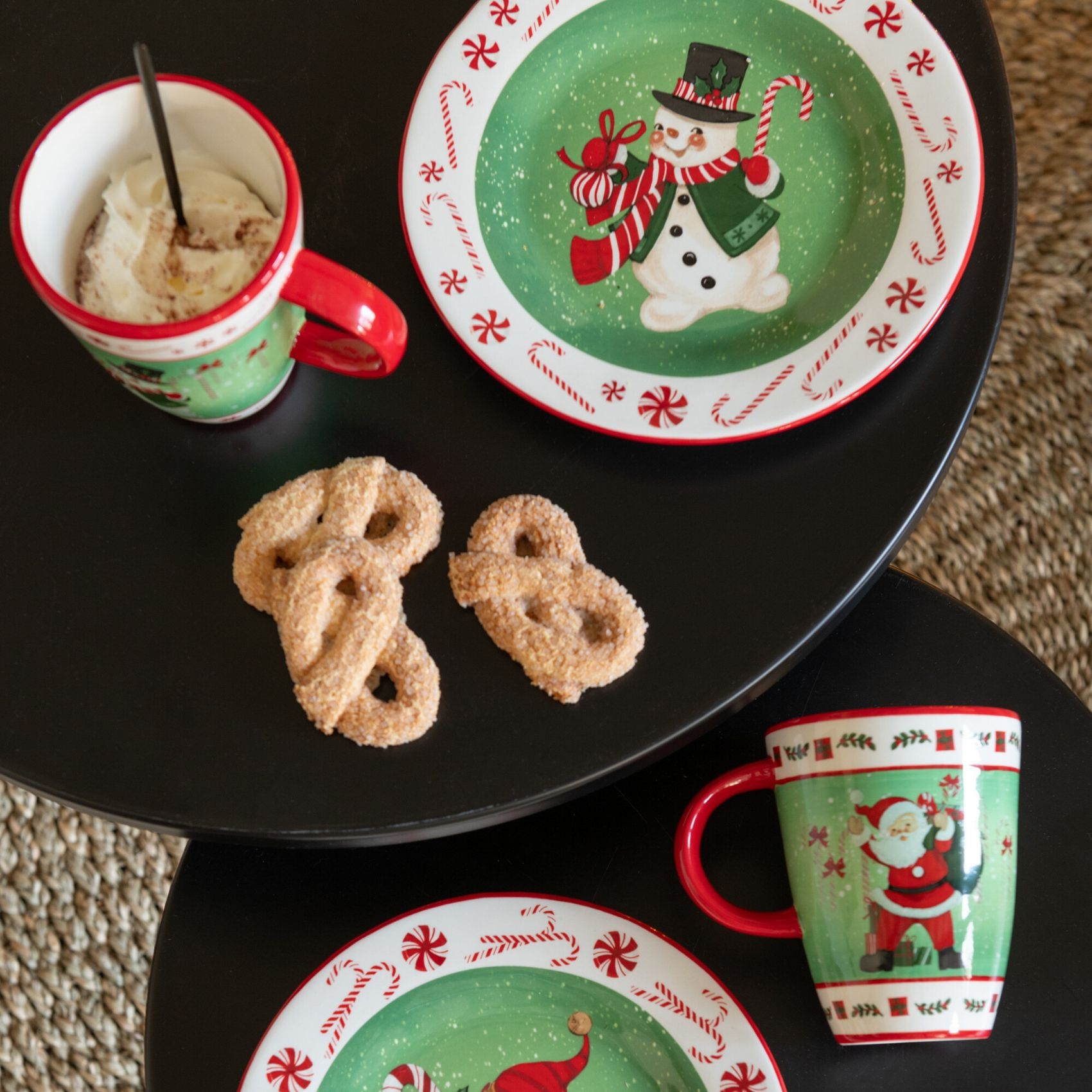 Lot de 2 tables basses gigognes en aluminium — vue 6