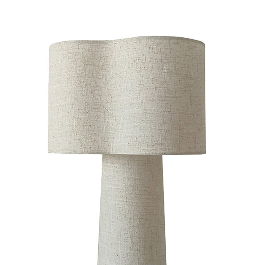 Lampe à pose en lin naturel organique — vue 3