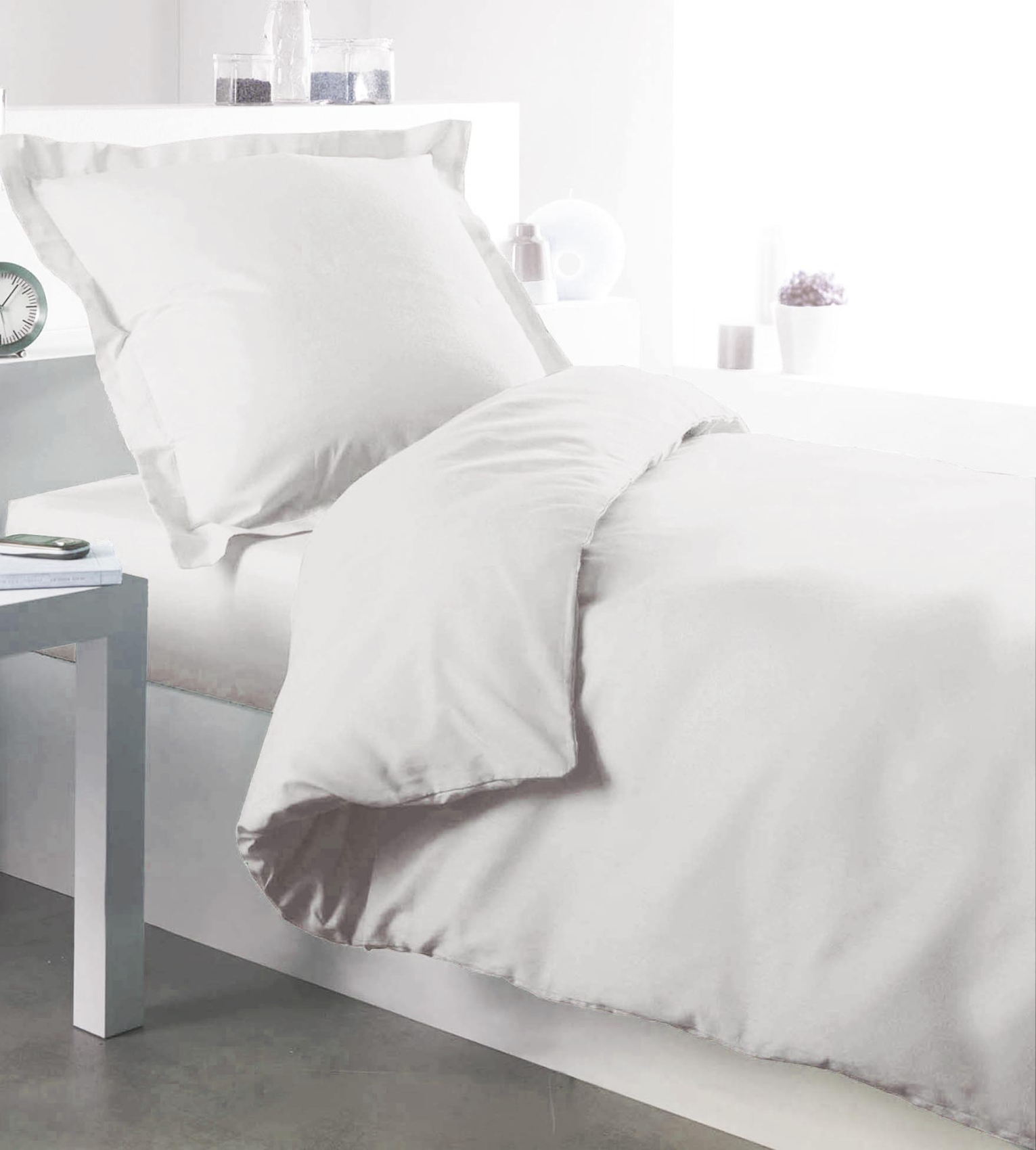 Housse de couette en coton blanc — vue 3