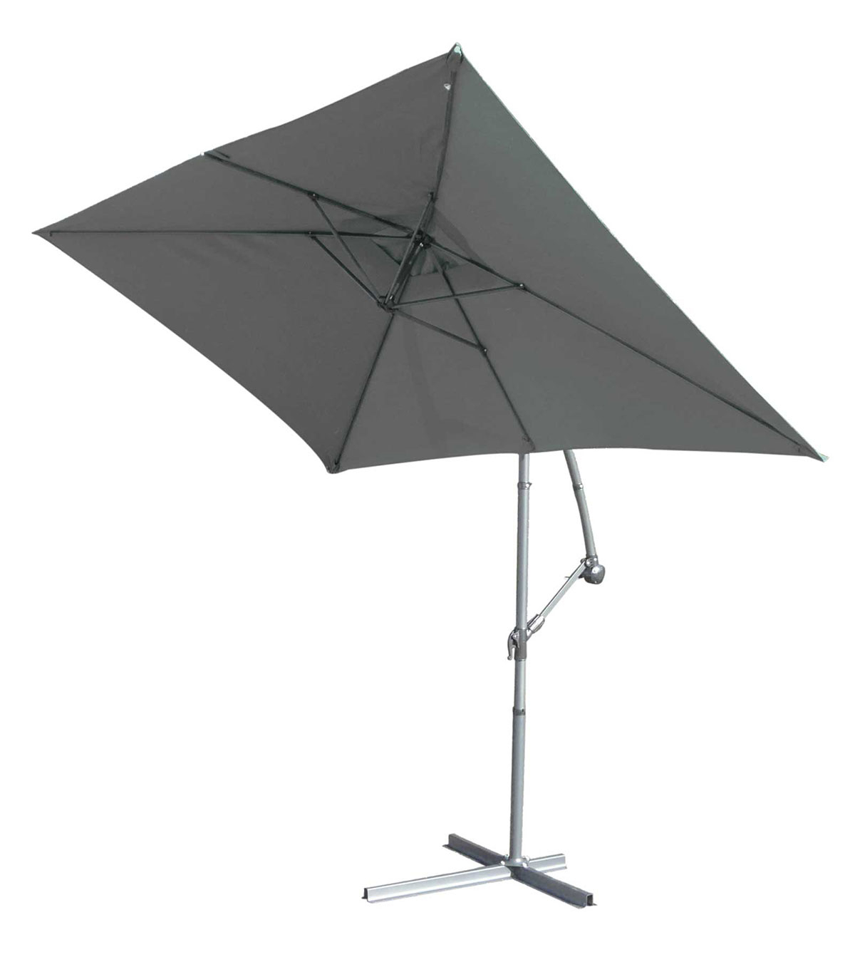 Parasol Structure Métal à Pied Déporté 3 x 2 m