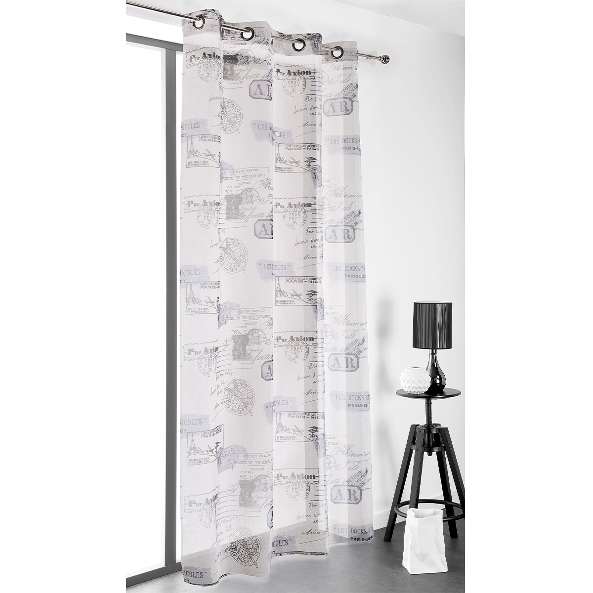 Rideau obscurcissant impression tampons de passeport — vue 3