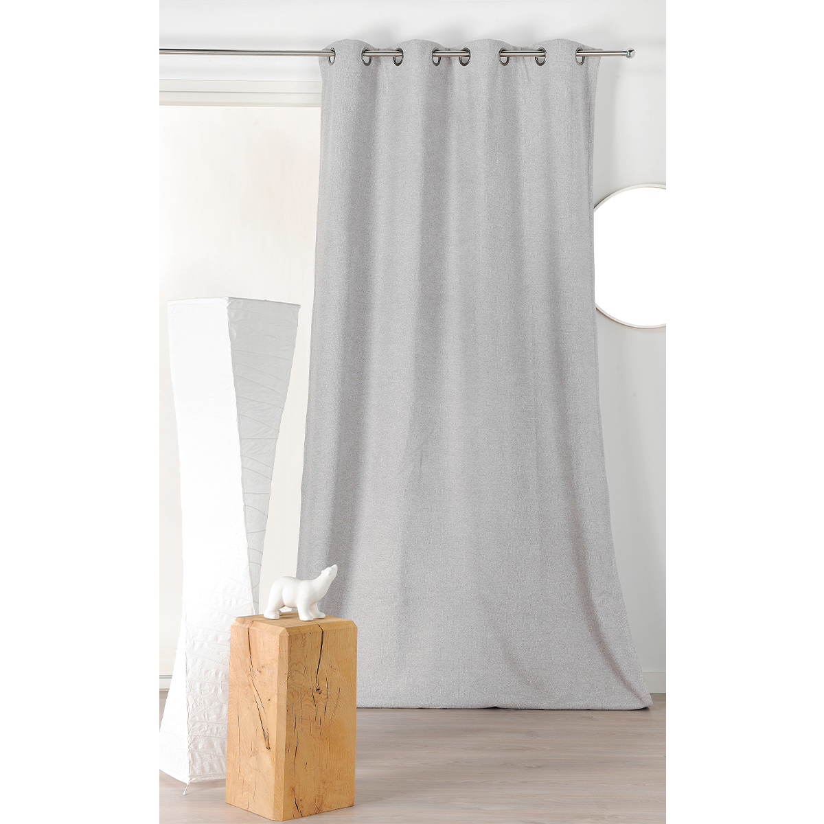 Rideau obscurcissant aspect laine chinée — vue 4