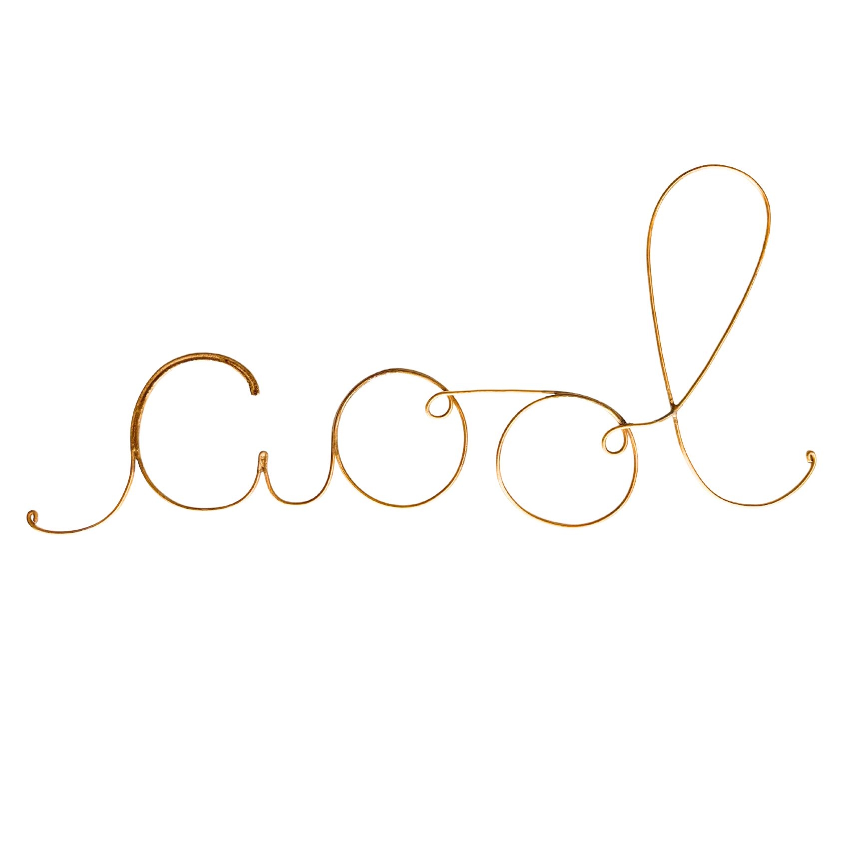 Mot fil de laiton doré COOL