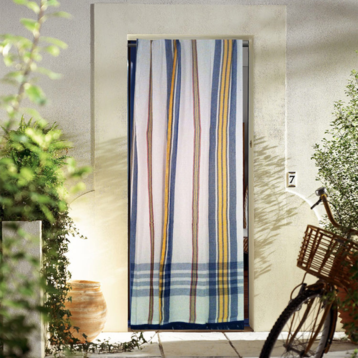 Rideau de Porte Marseillais à rayures d'Antan — vue 3