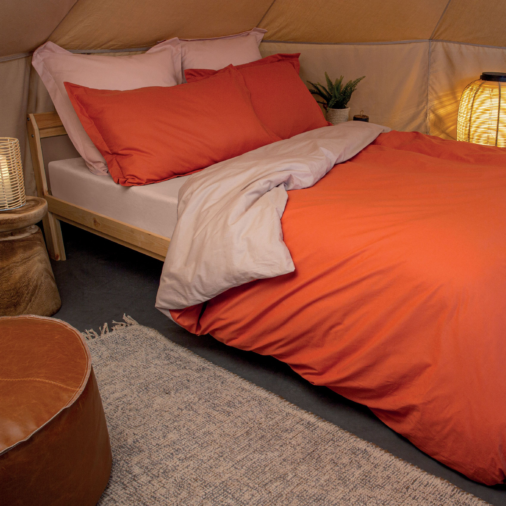 Taie de traversin en 100% coton — vue 3