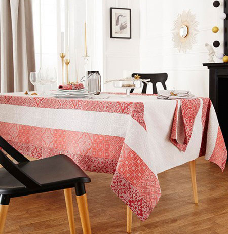 Nappe Rectangulaire Enduite Mosaïque