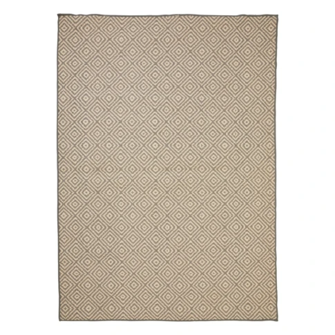 Tapis extérieur déperlant et antidérapant motif géométrique