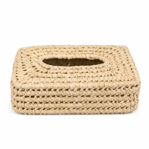 Boite à mouchoir ajouré 24 x 13 cm Naturel