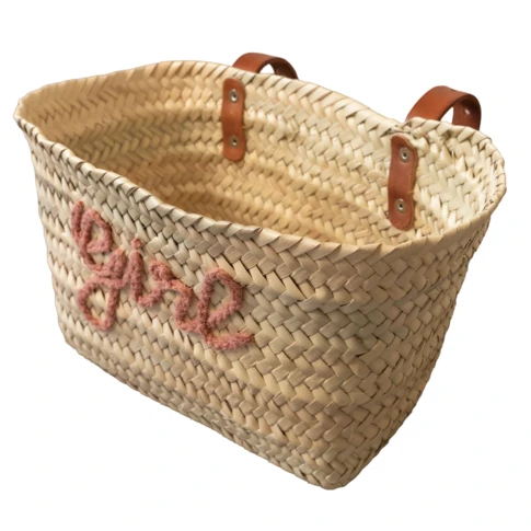 Panier vélo "Girl"  30 x 15 x 20 cm Rose