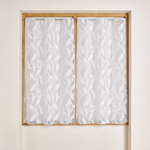 Modulable en maille à motif feuilles