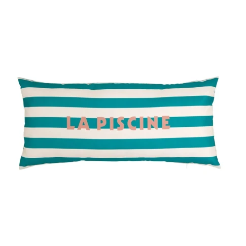 Coussin extérieur déhoussable à rayures