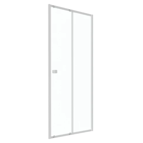 Porte de douche coulissante en verre trempé  0 cm Blanc