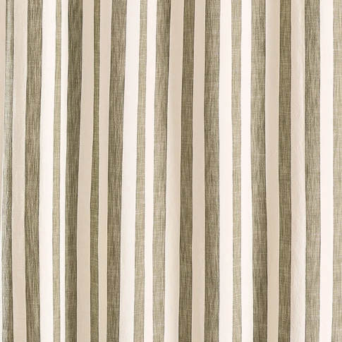 Tissu d’ameublement coton flammé rayé