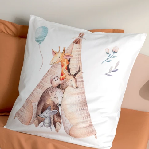 Funda de almohada animales del bosque