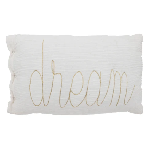 Coussin gaze de coton avec mot doux