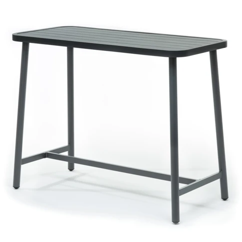 Table de bar mange-debout en aluminium extérieur 0 cm Gris anthracite