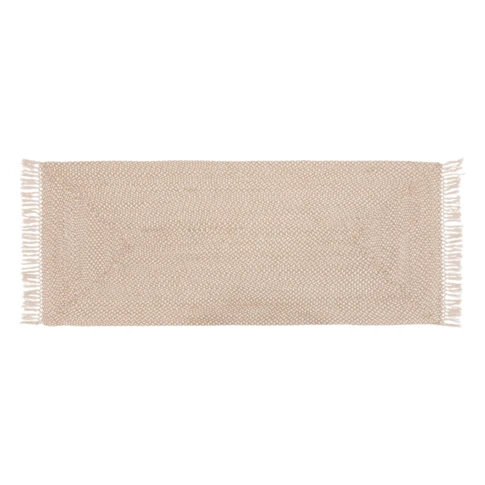 Tapis de couloir en jute et coton mélangé