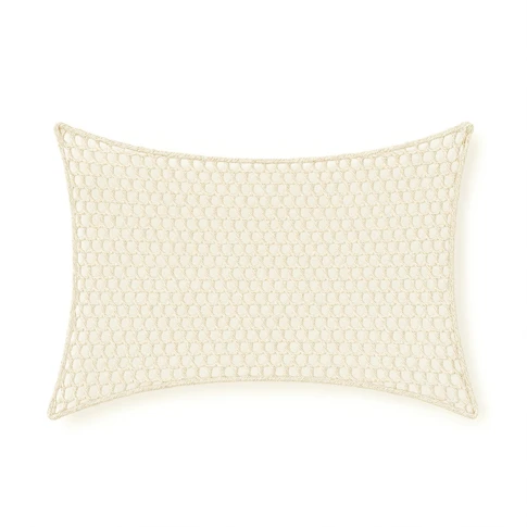 Voile d’ombrage rectangulaire macramé polylin 3 x 2 m  Ecru