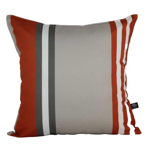 Coussin carré outdoor à rayures