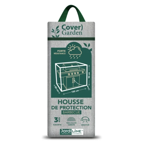 Housse de protection barbecue rectangulaire 0 cm Gris