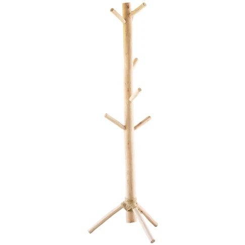 Portant en bois naturel sur trépied 170 cm Naturel