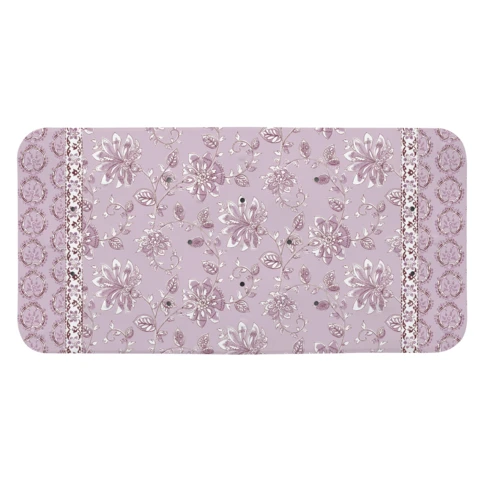 Rutschfeste Badewannenmatte mit Blumenmuster